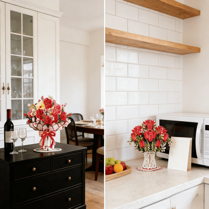 🏆35K+ SOLD! 🌼💌 Forever-Blooming 3D Flower Pop-Up Card– Personalized Love Message & Everlasting Bloom 🎁