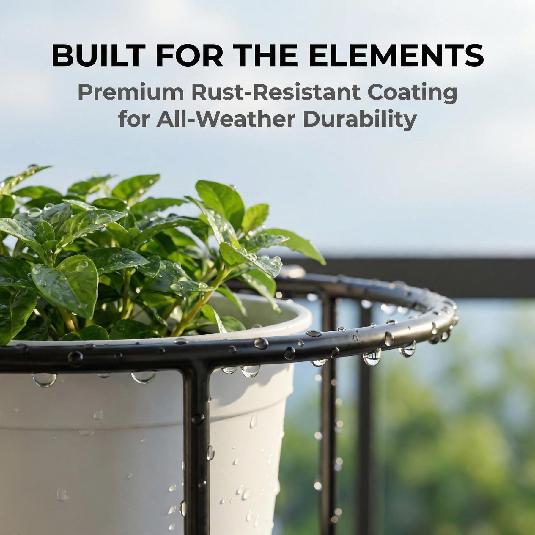 GripVerdeTM Railing Plant Hanger