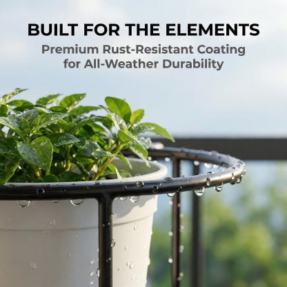 GripVerdeTM Railing Plant Hanger