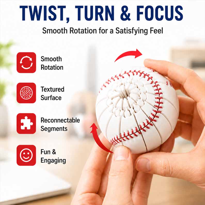 ⚾Last Day 60% OFF - Baseball Fidget Ball Toy