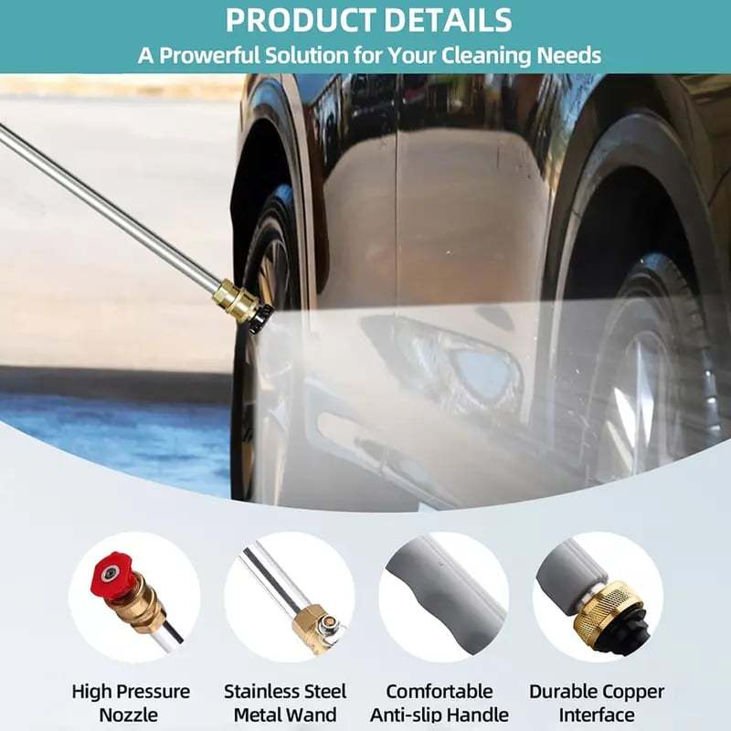 🔥Last Day 49% OFF - 🛠️2026 Upgraded Heavy-Duty Jet Nozzle Power Washer for Garden Hose