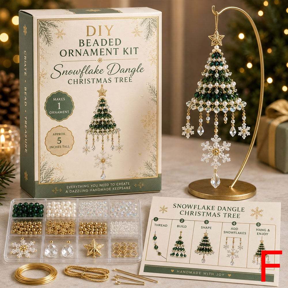 DIY Christmas Tree Beaded Ornament Kit