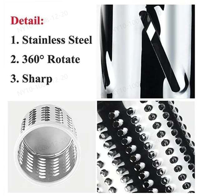 3 in 1 Rotary Cheese Grater Vegetable Slicer