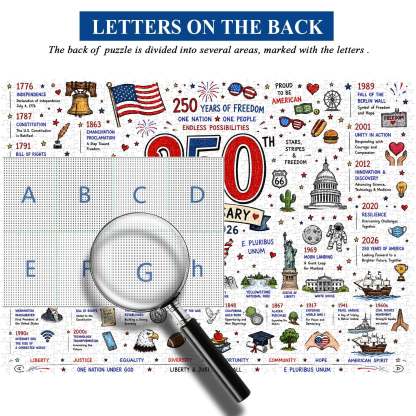🧩 Patriotic America Jigsaw Puzzle 1000 Pieces 🎁 Buy 2 Free Shipping