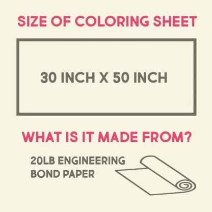☀️ Giant Summer Activity Calendar Coloring Poster | 30×50 Inch Family Summer Planner