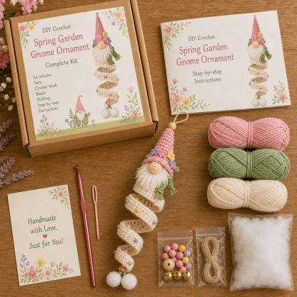 🎄 DIY Crochet Gnome Ornament Collection