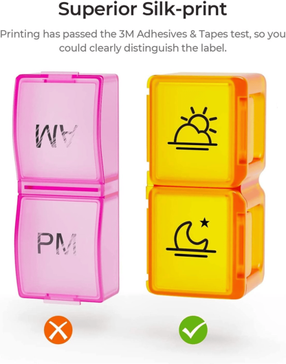 💊 Monthly AM/PM Pill Organizer – Twice-a-Day Medicine & Vitamin Storage with Stickers