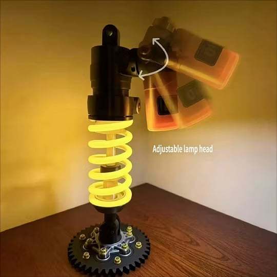 🎁Father's Day Limited Sale🔥Ohlins Inspired Suspension Shock Absorber Lamp - Adjustable LED Light for Gamers & Car Enthusiasts