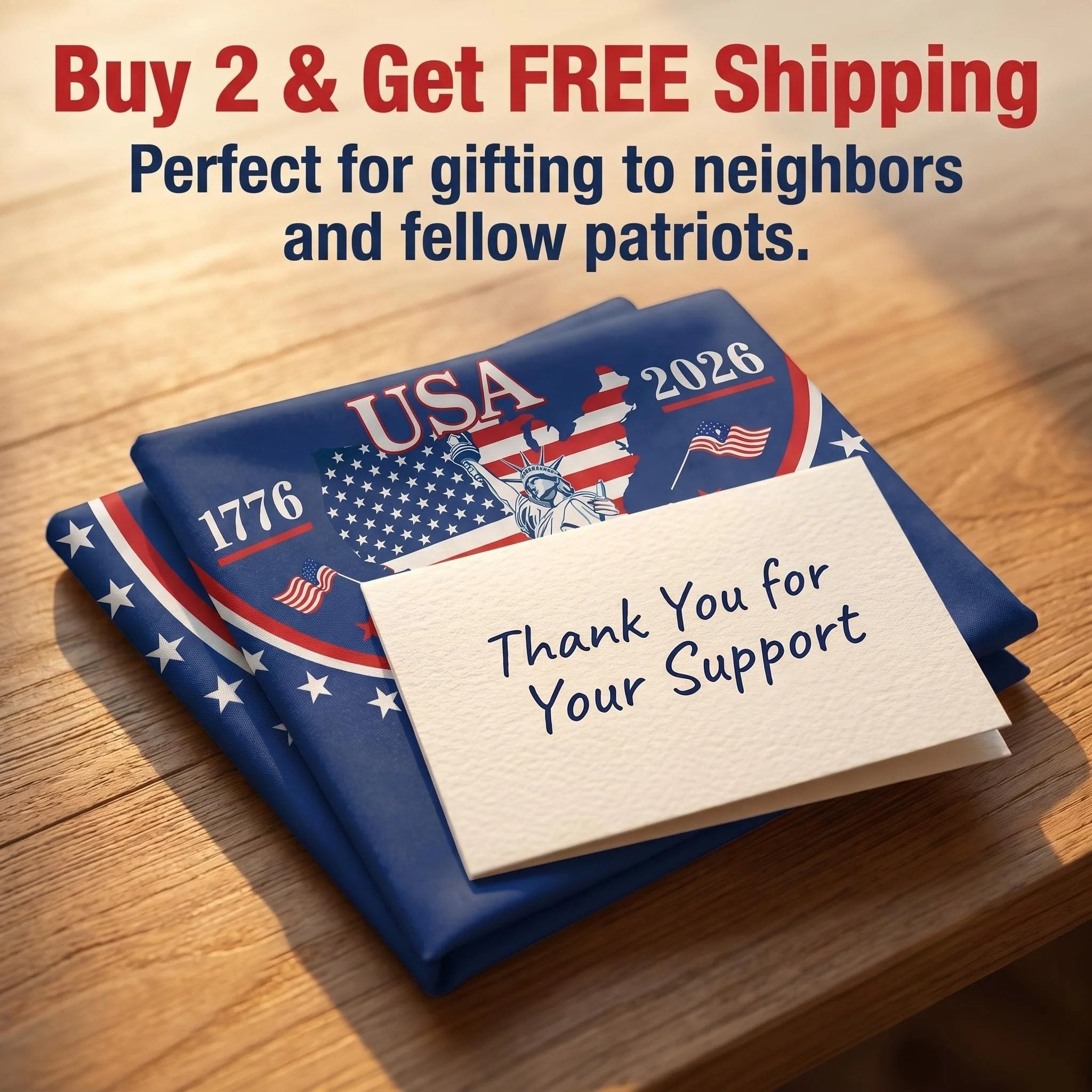 🗽USA 250th Anniversary Flag Half Round Banner🦅