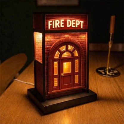 👩‍🚒🔥Fire Dept Vintage Lamp - Light Up a Story of Courage ✨ Buy 2 Free Shipping