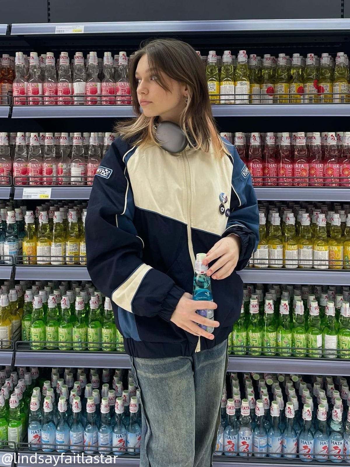  Colorblock Detachable Medallion Jacket
