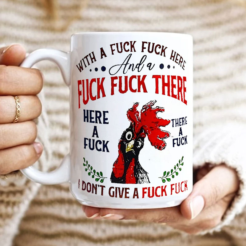 Fun Chicken Coffee Cup