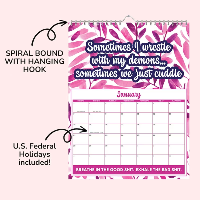 2024 Funny Mental Health Calendar