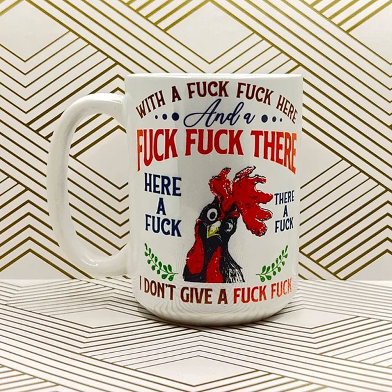 Fun Chicken Coffee Cup