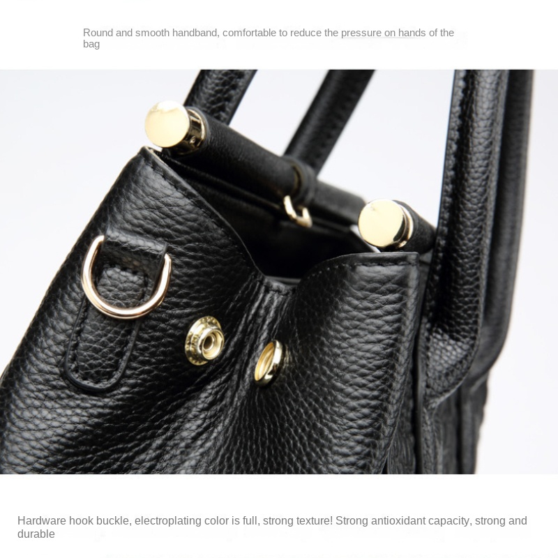 🎁 ¡Descuento del 48% en todos los productos! Bolso Elegante de Piel de Caimán Negro con Detalles en Oro Brillante 💎