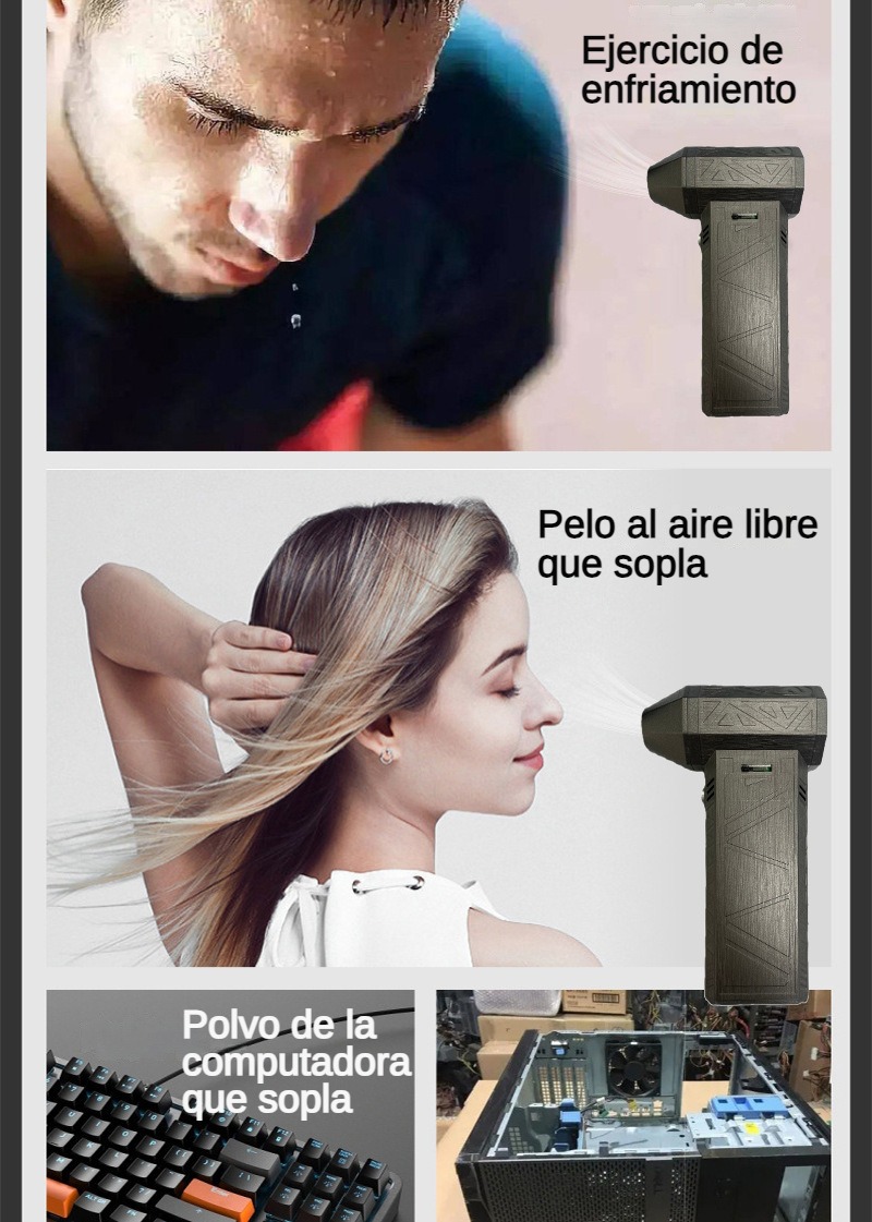 🎁 ¡Descuento del 48% en todos los productos ! 🌀 Ventilador portátil de turbina súper potente multifuncional  🍃