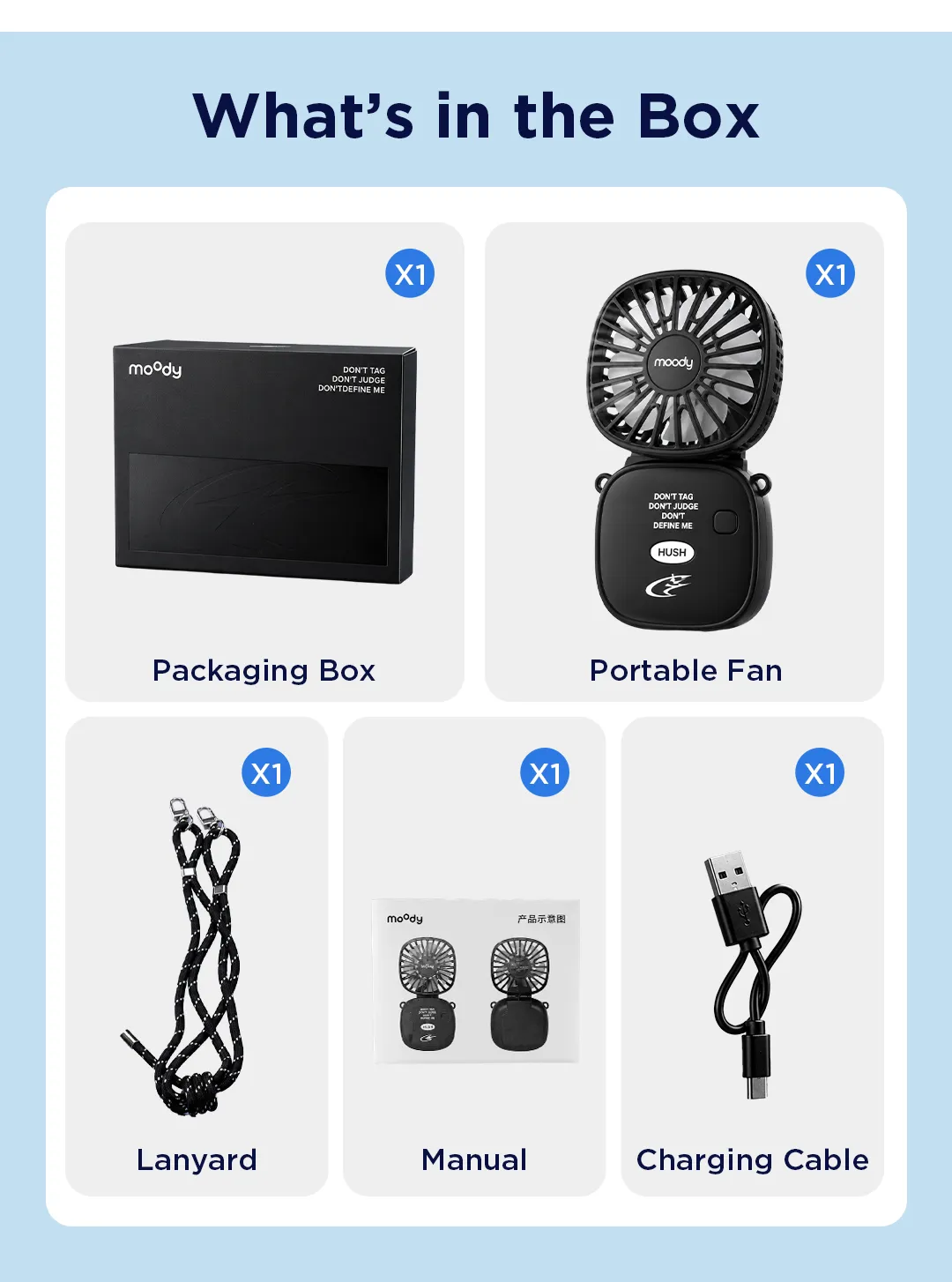 moody HUSH Mini Fan