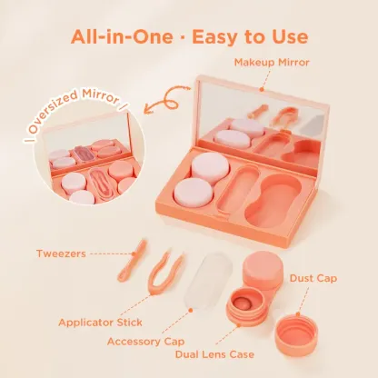 Contact Lens Carrying Case（Orange）