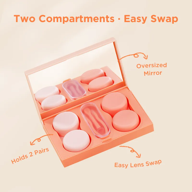 Contact Lens Carrying Case（Orange）