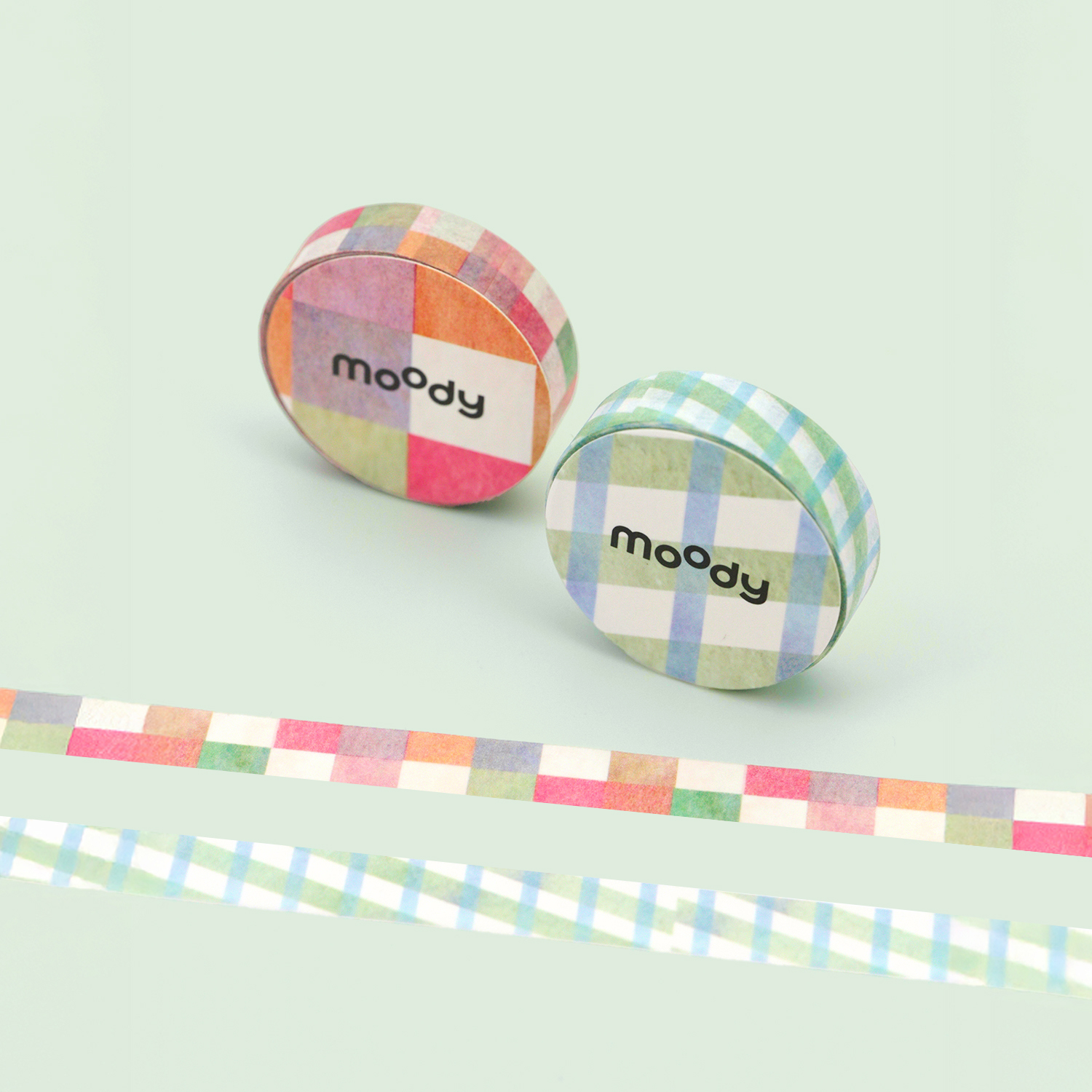 moody Washi Tape Set (Green & Brown)