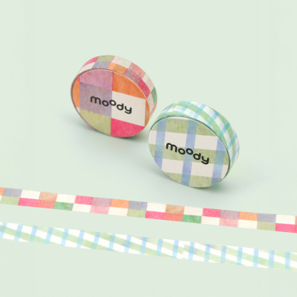 moody Washi Tape Set (Green & Brown)