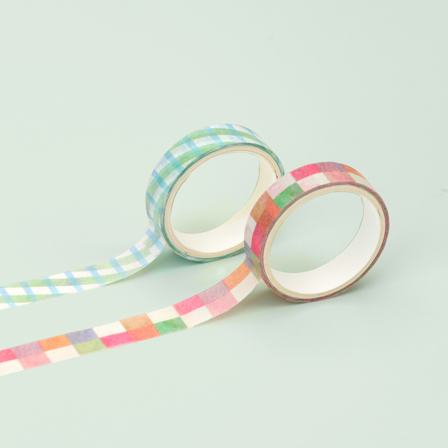 moody Washi Tape Set (Green & Brown)