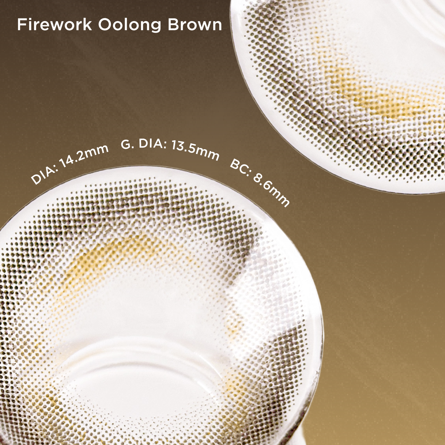 Firework Oolong Brown(1 Day)-moodylenses