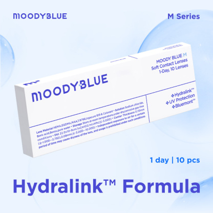 moody BLUE M Series Clear Contacts | 1 Day, 10 pcs