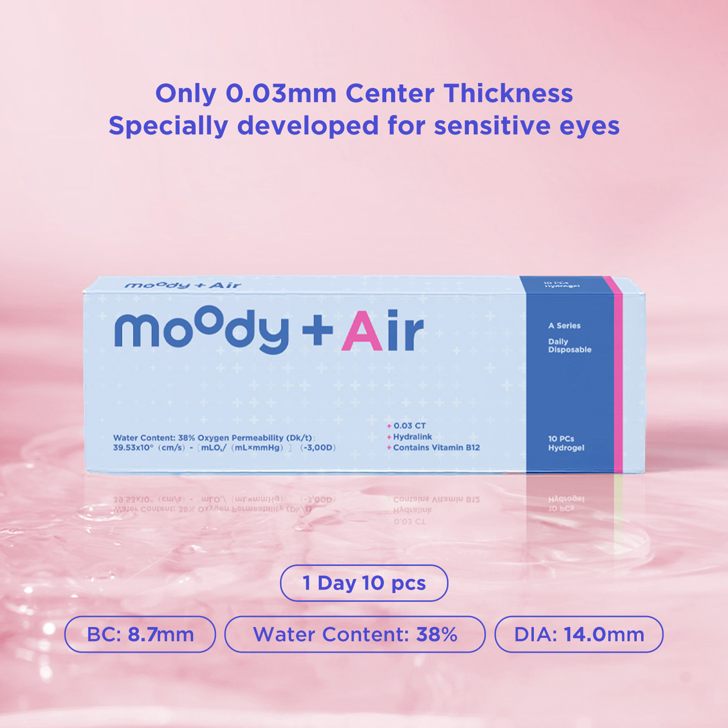 moodyPlus A Daily Contacts, 10 pcs