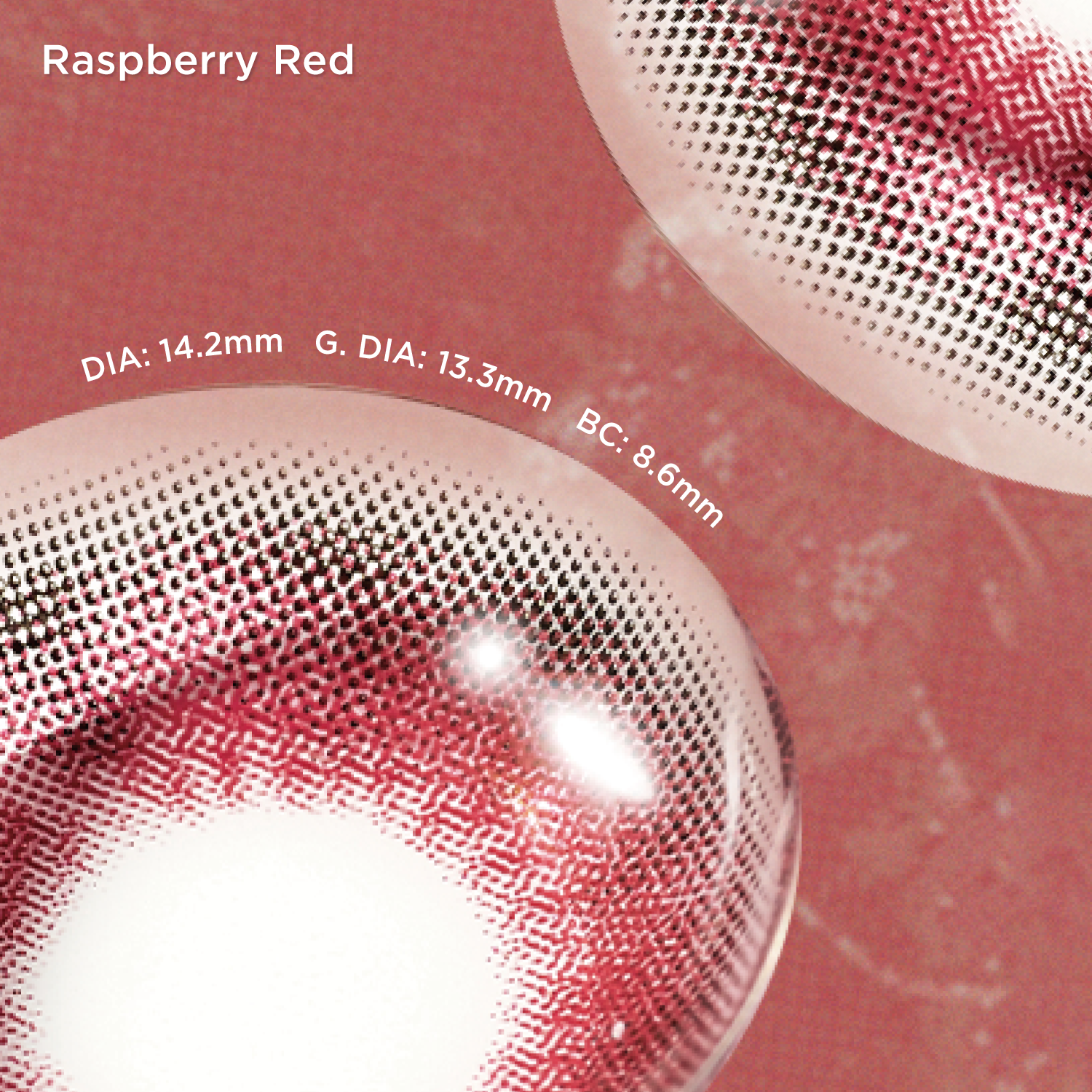 Raspberry Red|1 Day,20pcs