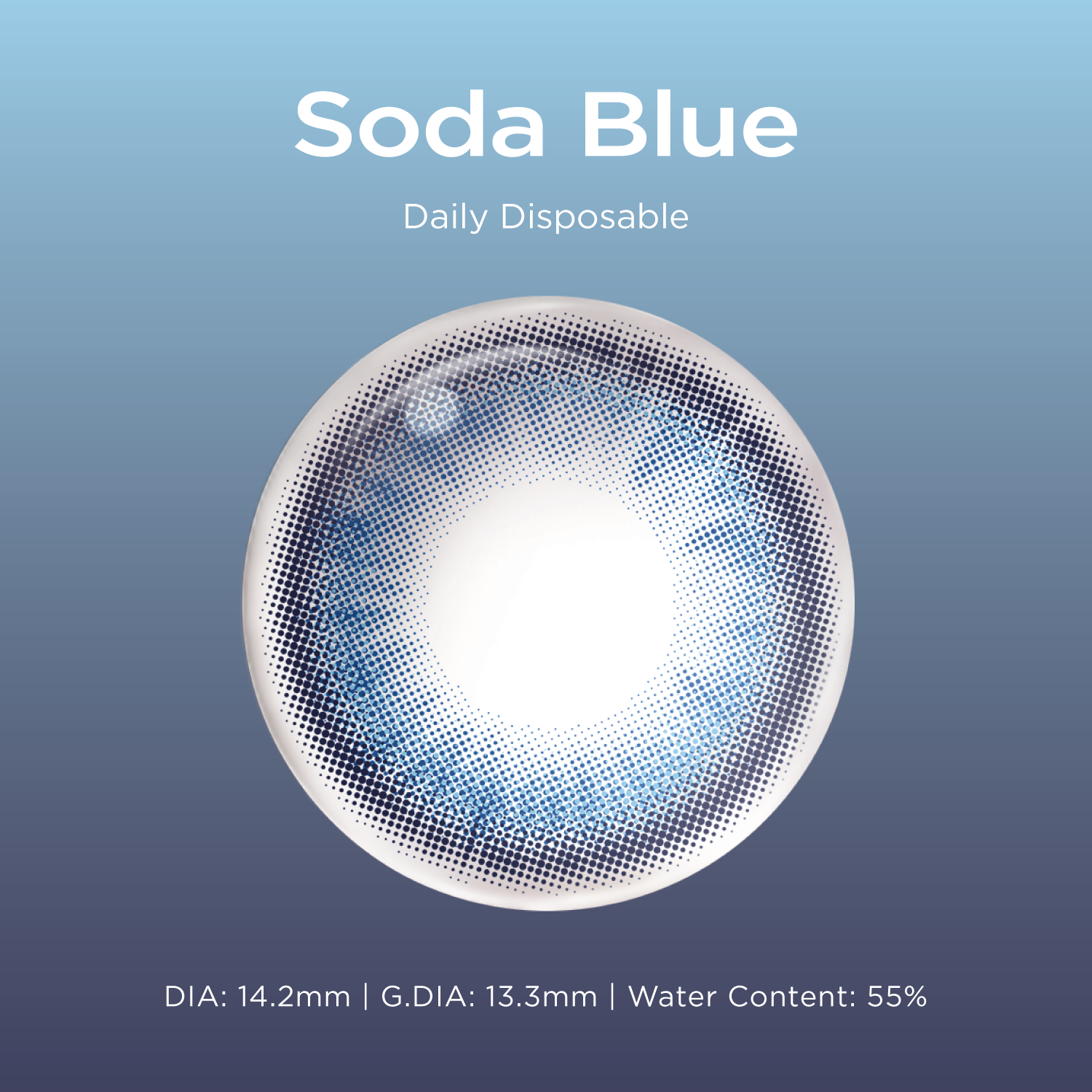 Soda Blue|1 Day,20pcs