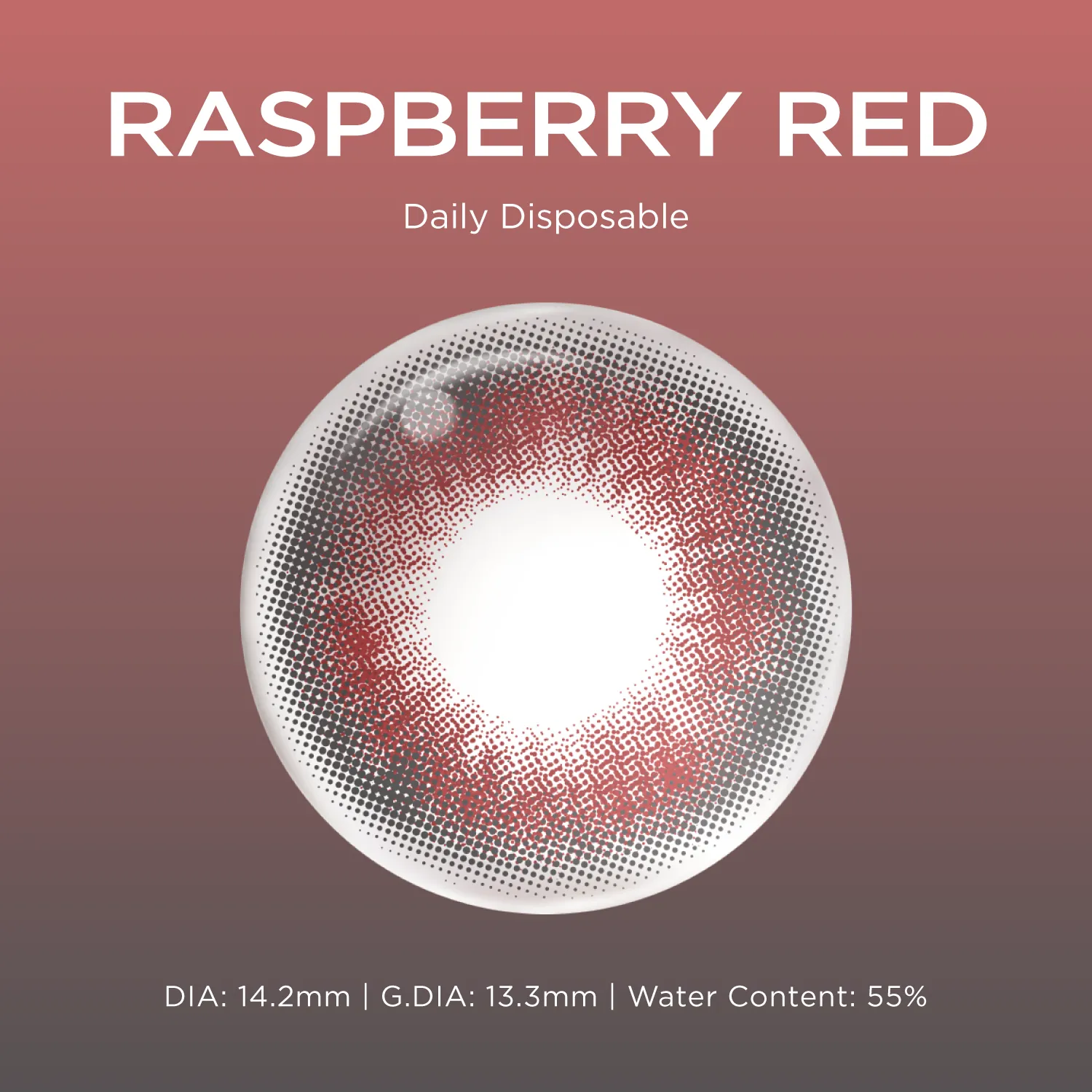 Raspberry Red|1 Day,20pcs