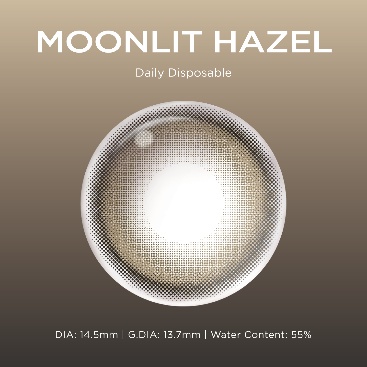 Moonlit Hazel|1 Day,20pcs