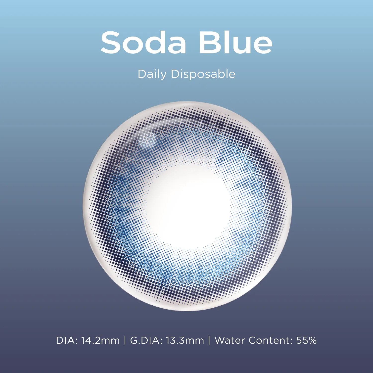 Soda Blue|1 Day,20pcs