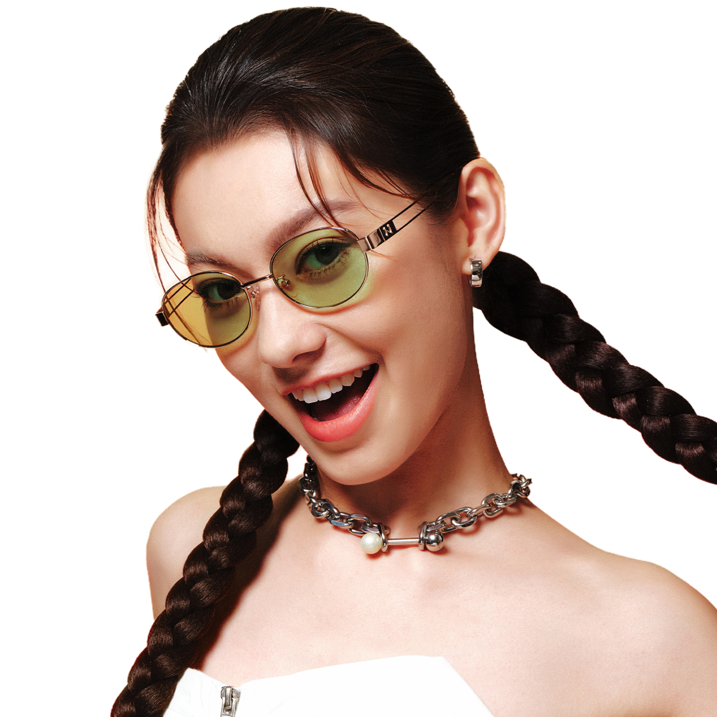 Rose Gold Lime Green