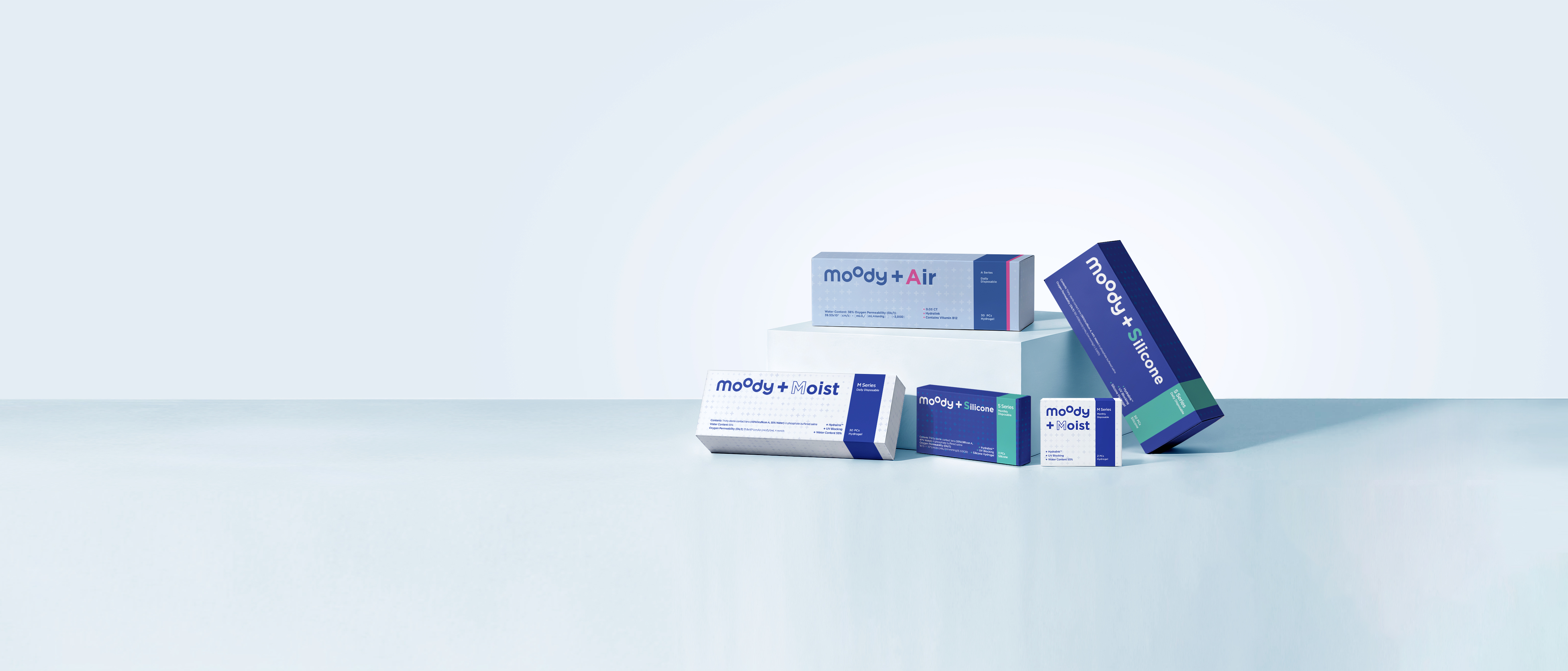 moodyPlus Silicone, Air, Moist family