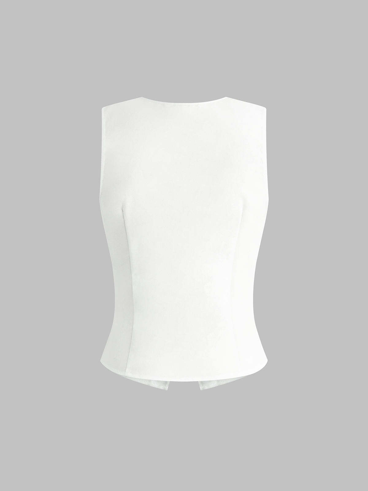 Linen Blends Button Up Tank Top