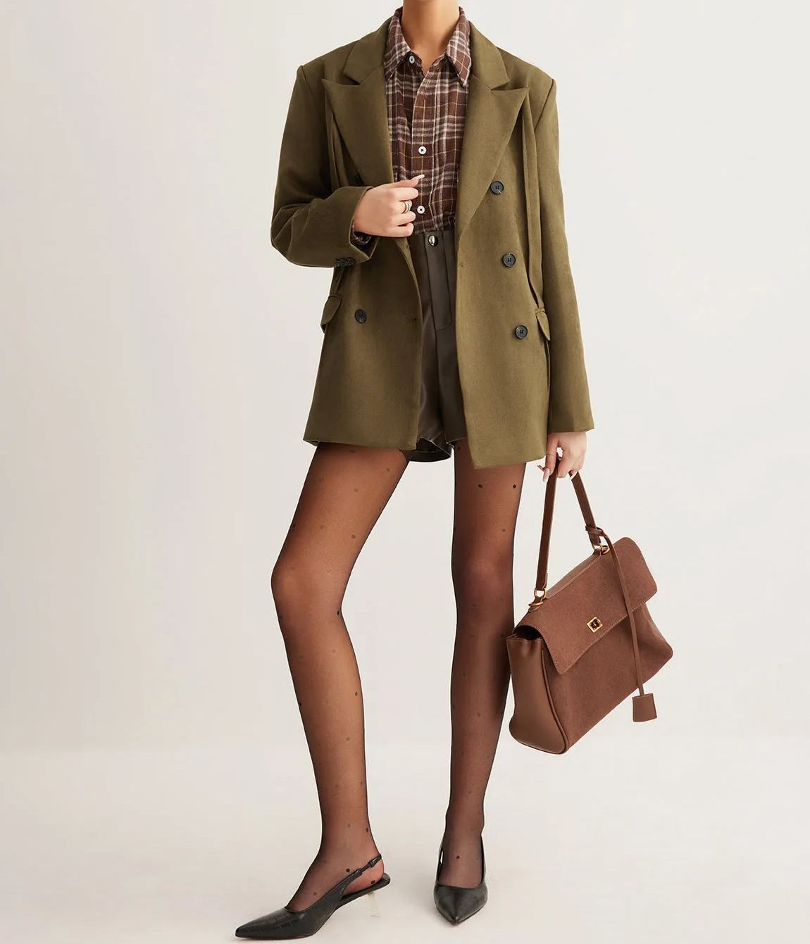 Suede Back-Slit Blazer