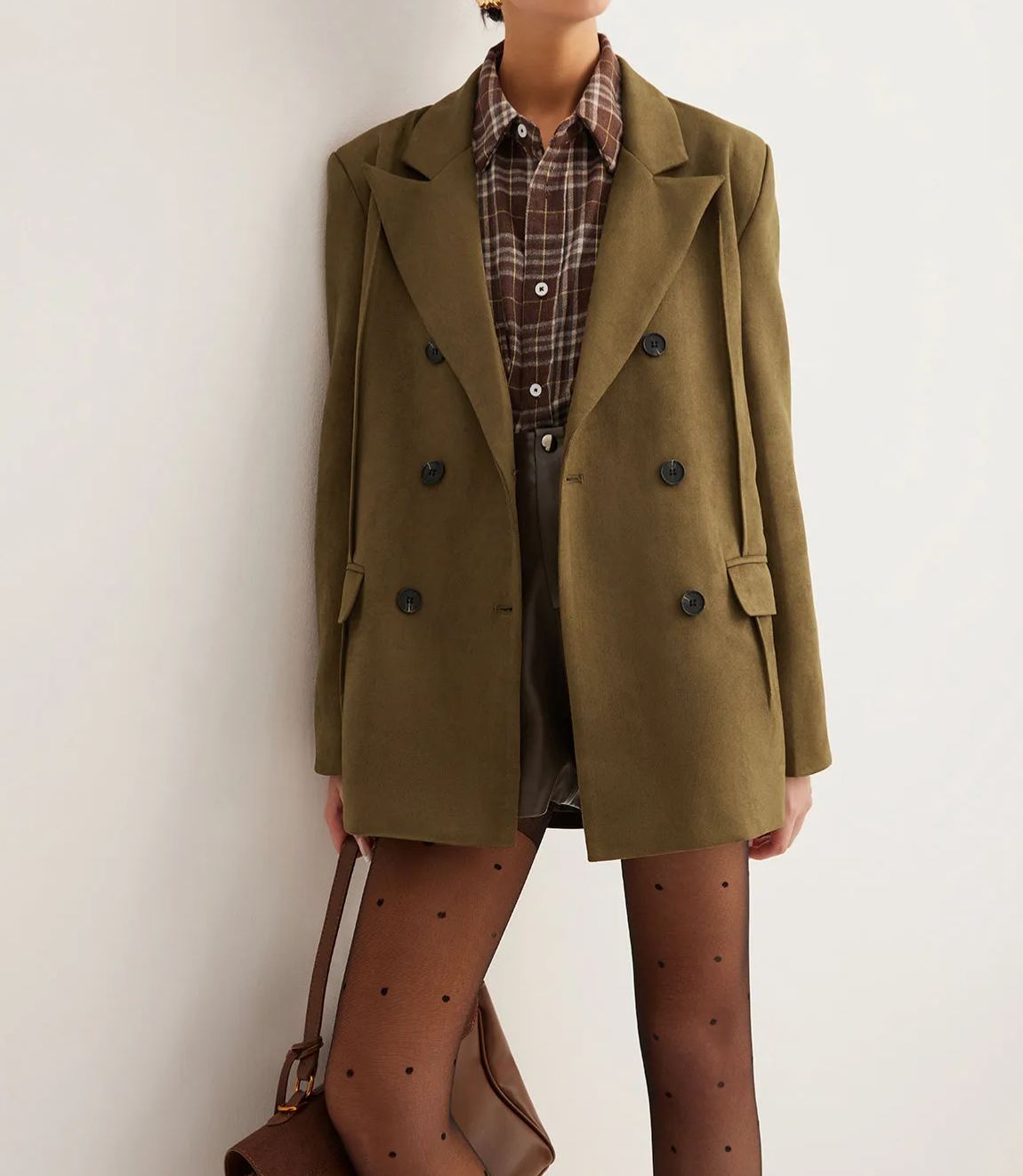 Suede Back-Slit Blazer