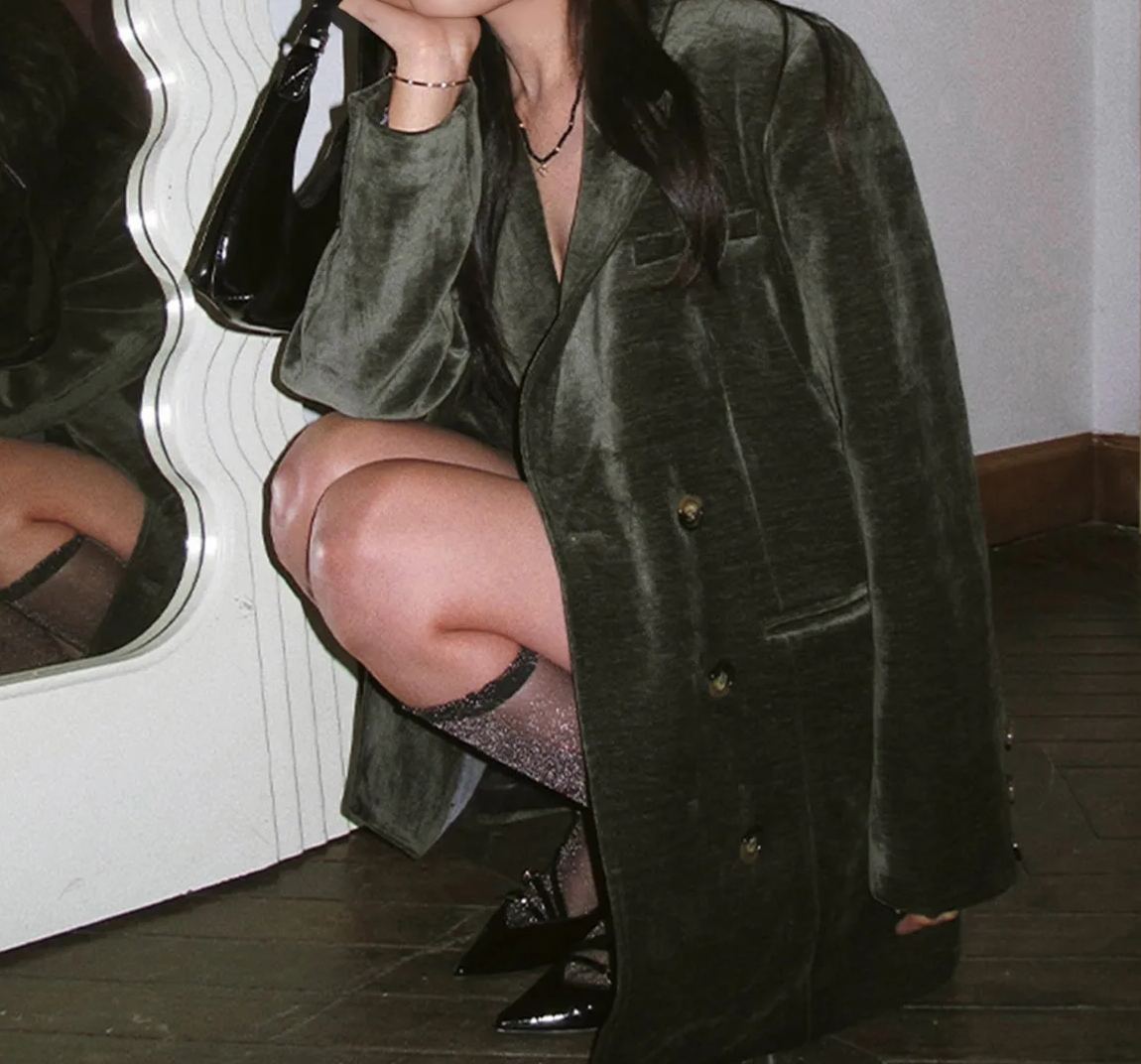 Retro Velvet Blazer
