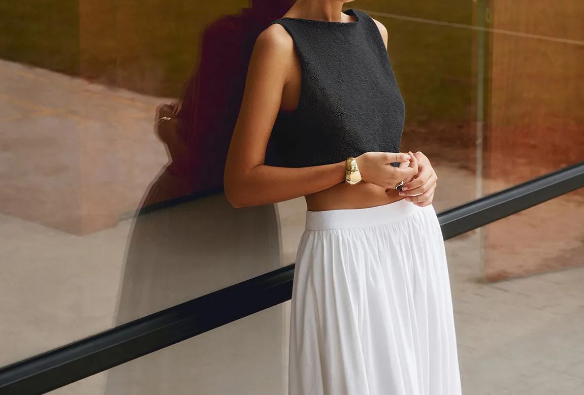 Cotton Blends Crop Tank Top