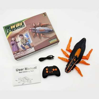 Remote control wall climbing toy for kids or pets