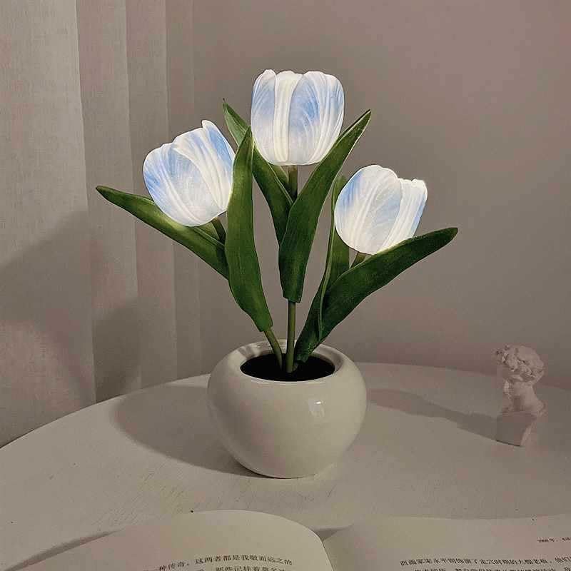 Artificial flower night light