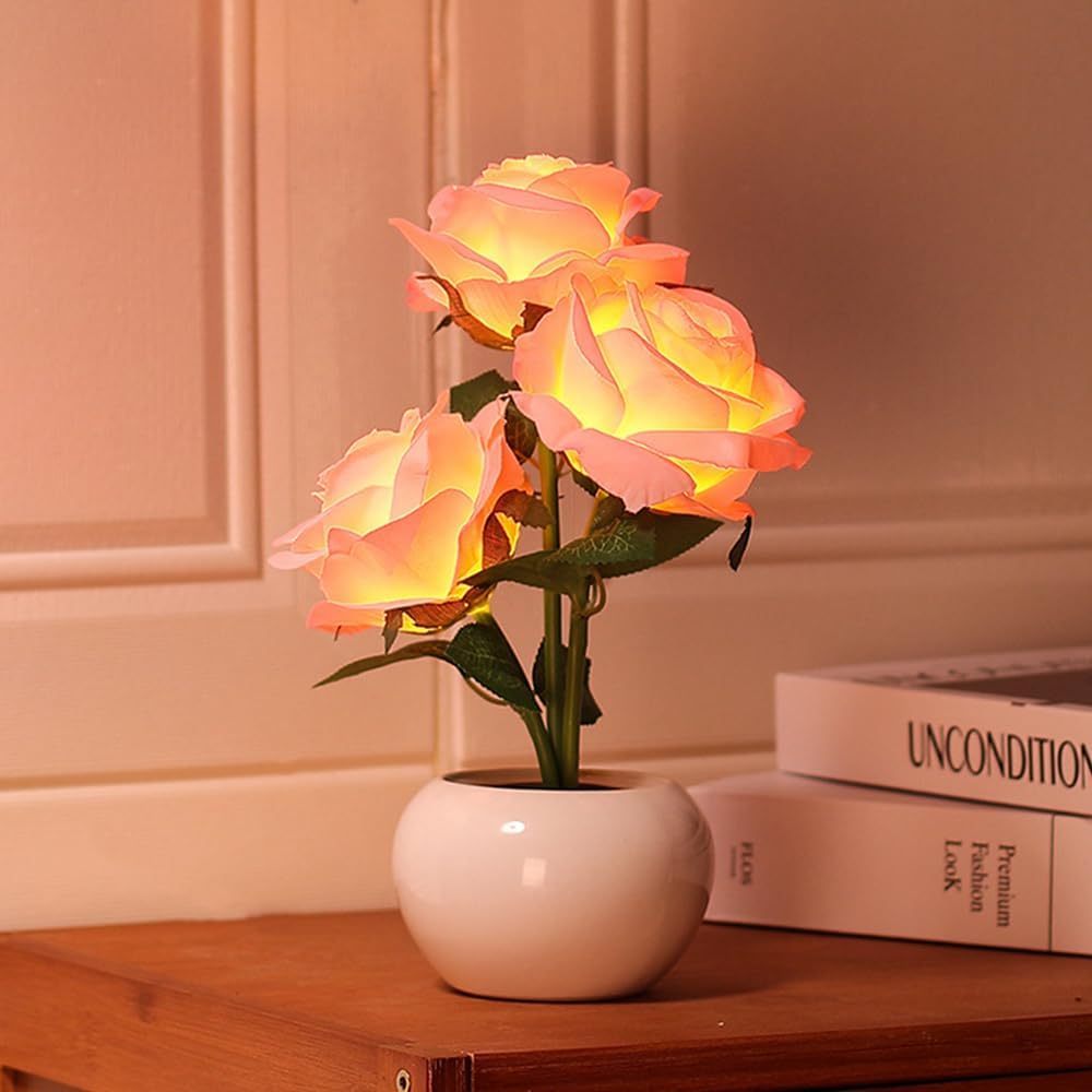 Artificial flower night light