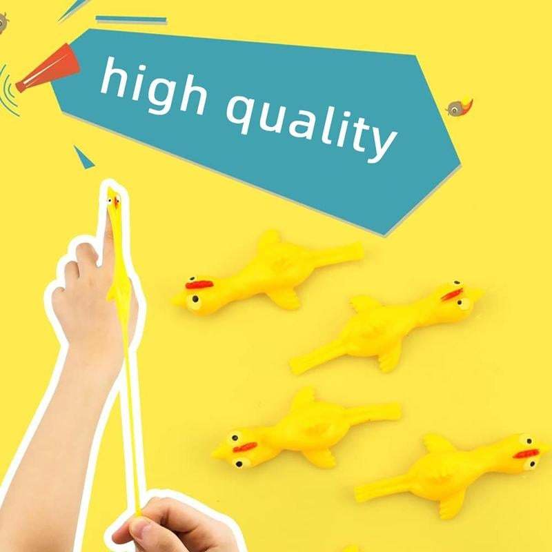 Slingshot Chicken Flying Finger Toy