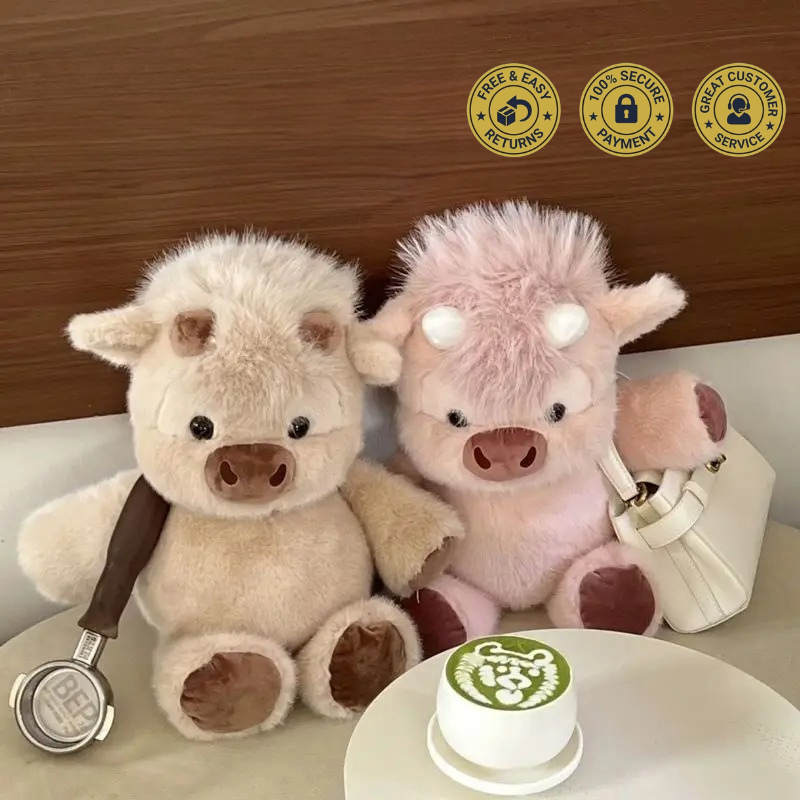 Running Highland Cow Plushie