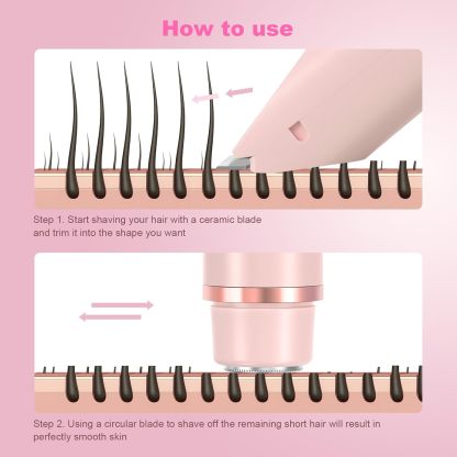 Double head electric full body shaver