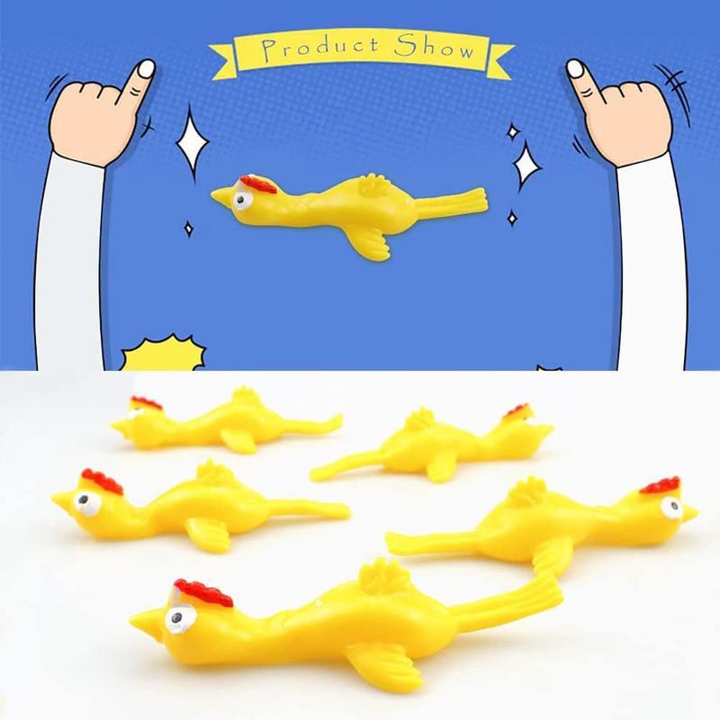 Slingshot Chicken Flying Finger Toy