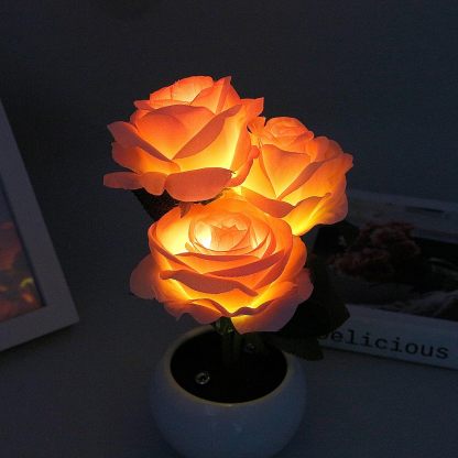 Artificial flower night light