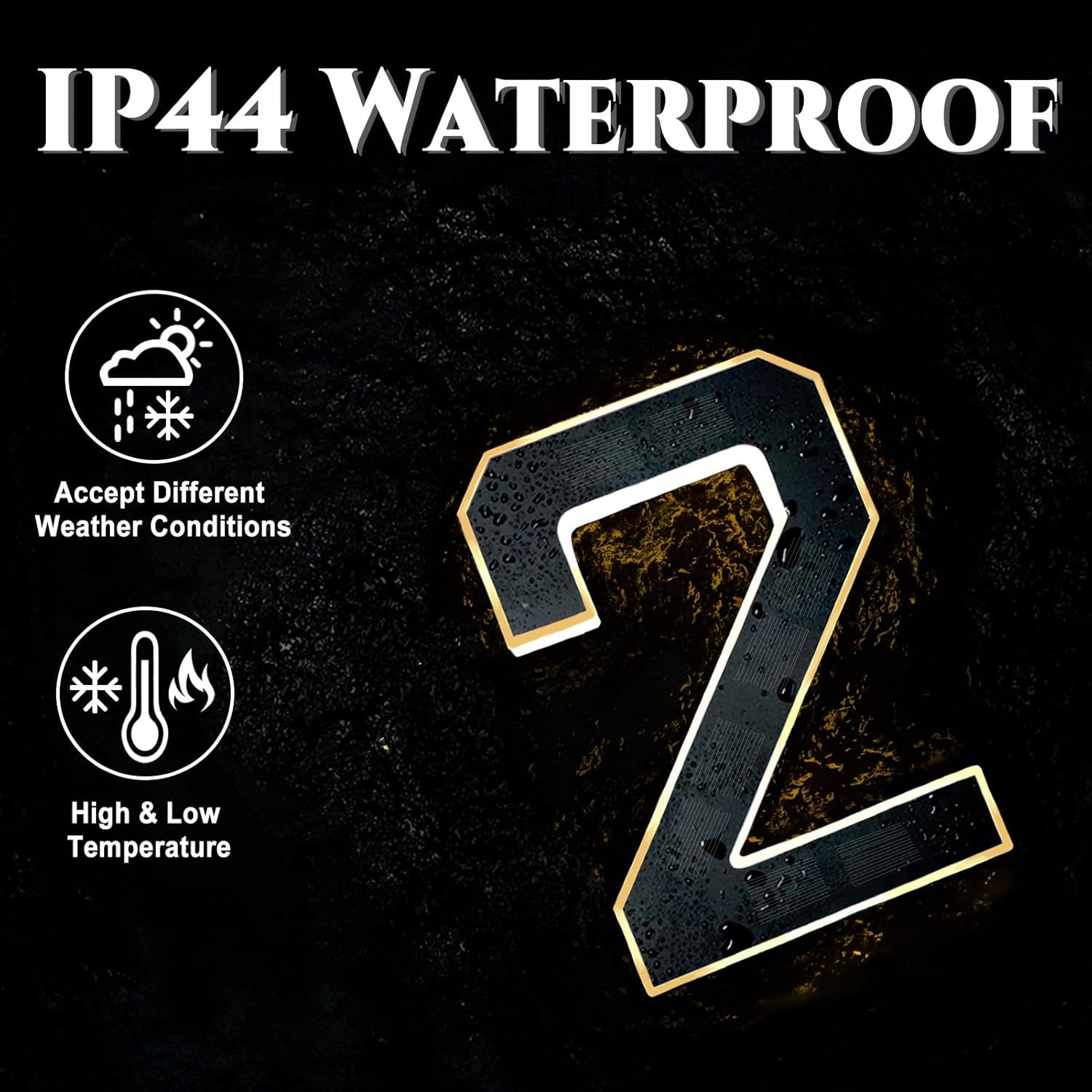 🔥49% OFF🔥Solar Lighted House Numbers for Outside